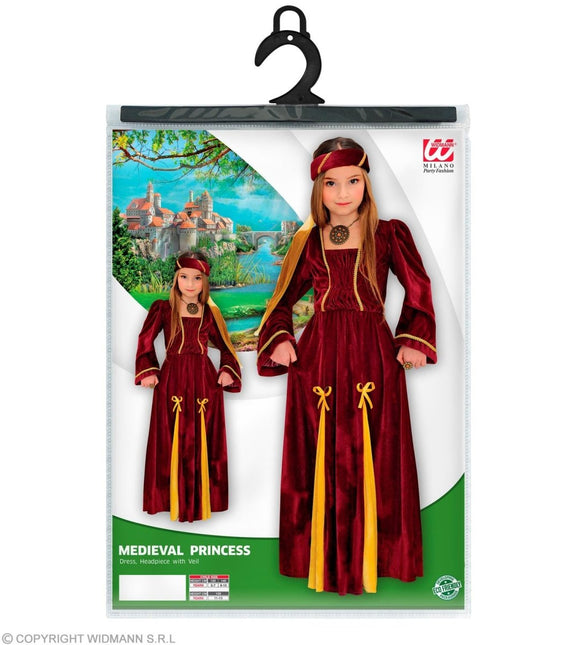 Prinses Jurk Meisje Middeleeuwen - Partywinkel - 8003558125364