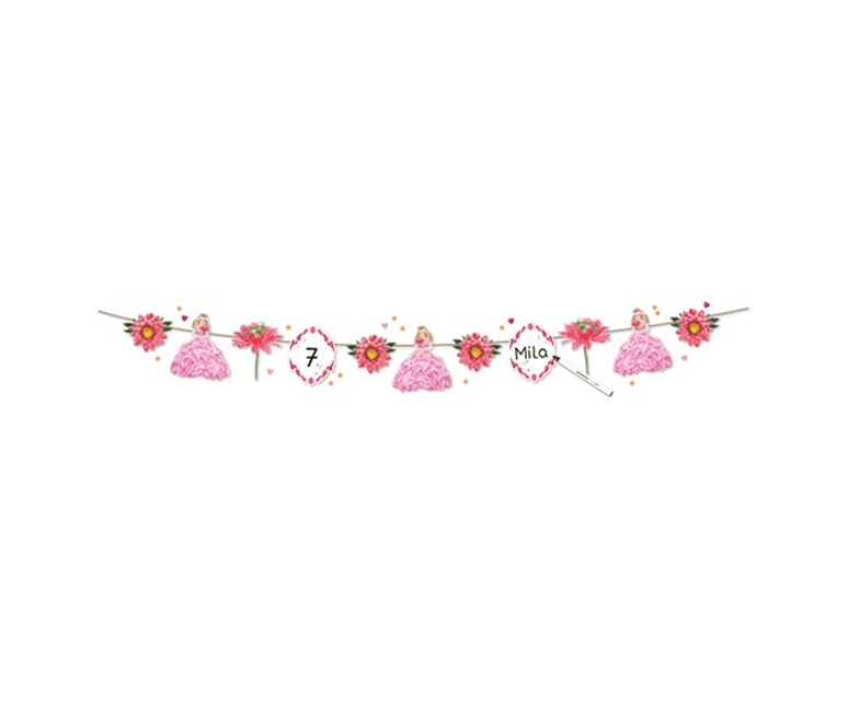 Prinses Slinger Groen Roze 3,6m van Haza Witbaard koop je bij Partywinkel