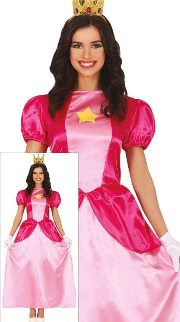 Prinsessen Jurk Dames Prinses Peach - Partywinkel - 8434077862056
