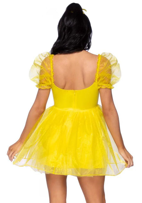Prinsessen Jurk Geel Dames Leg Avenue - Partywinkel - 714718563619