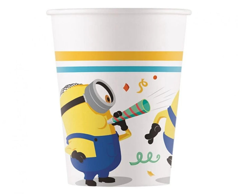 Vasos Minions 200 ml 8 uds
