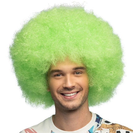 Pruik Sugar neongroen UV van Boland koop je bij Partywinkel