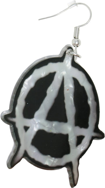 Punk Oorbellen Zwart Zilver van Fiestas Guirca koop je bij Partywinkel