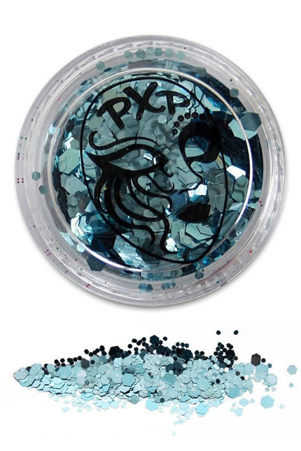 PXP Glitter Poeder Ice Blue 5gr van PXP Professional Colours koop je bij Partywinkel