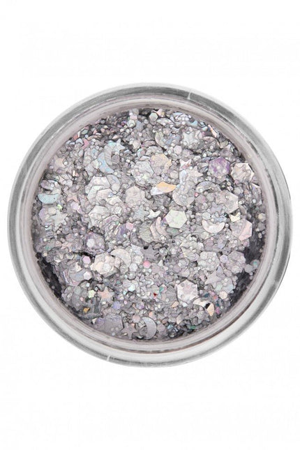 PXP Pressed Chunky Glitter Creme Lucky Silver 10ml van PXP Professional Colours koop je bij Partywinkel