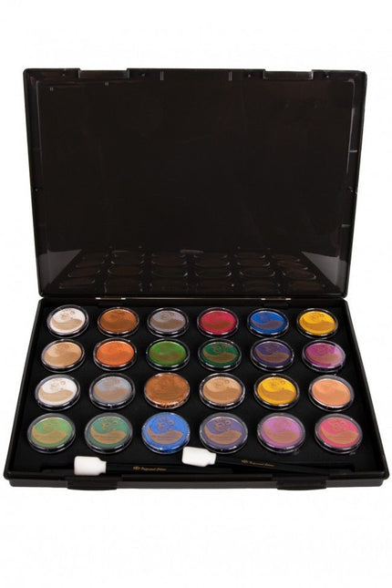 PXP Schmink Case Met Inlay 24 X 10 Gram Plus Penseel Ruimte van PXP Professional Colours koop je bij Partywinkel