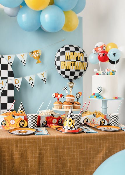 Race Feesthoedjes 16cm 6st van Partydeco koop je bij Partywinkel