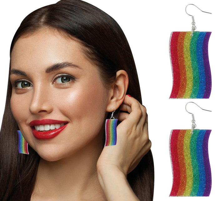 Rainbow earrings van Fiestas Guirca koop je bij Partywinkel
