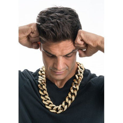 Rapper Ketting Goud 70cm van CHAKS koop je bij Partywinkel
