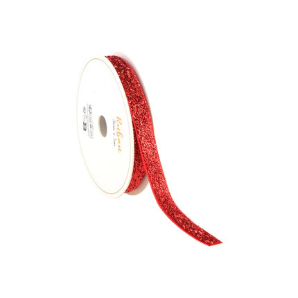 CINTA DE PURPURINA ROJA 10 MM X 3 M