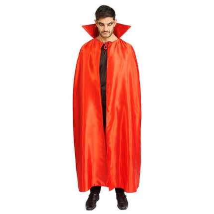 Capa de vampiro roja de 163 cm