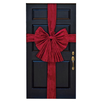 Lazo de puerta de terciopelo rojo 50cm x 3cm x 55cm