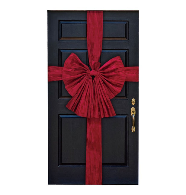 Lazo de puerta de terciopelo rojo 50cm x 3cm x 55cm