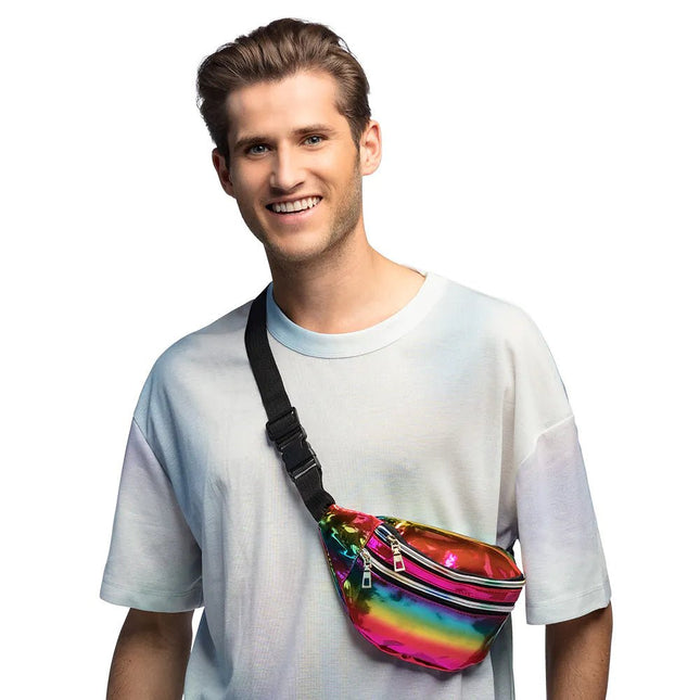 Regenboog Heuptas Holografisch van Boland koop je bij Partywinkel