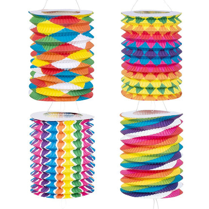 Regenboog Lampionnen 13cm 12st van Boland koop je bij Partywinkel