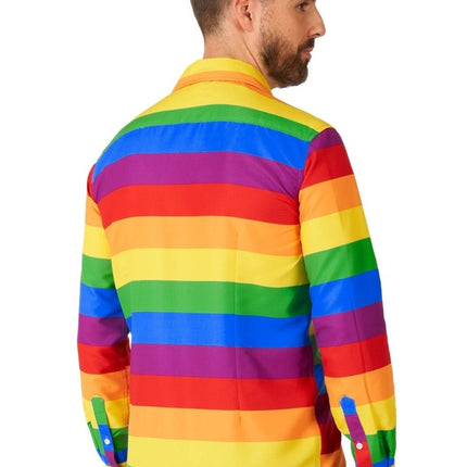 Regenboog Overhemd Heren Suitmeister van Suitmeister koop je bij Partywinkel