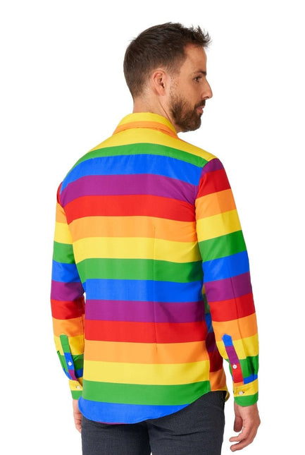 Regenboog Overhemd Heren Suitmeister van Suitmeister koop je bij Partywinkel