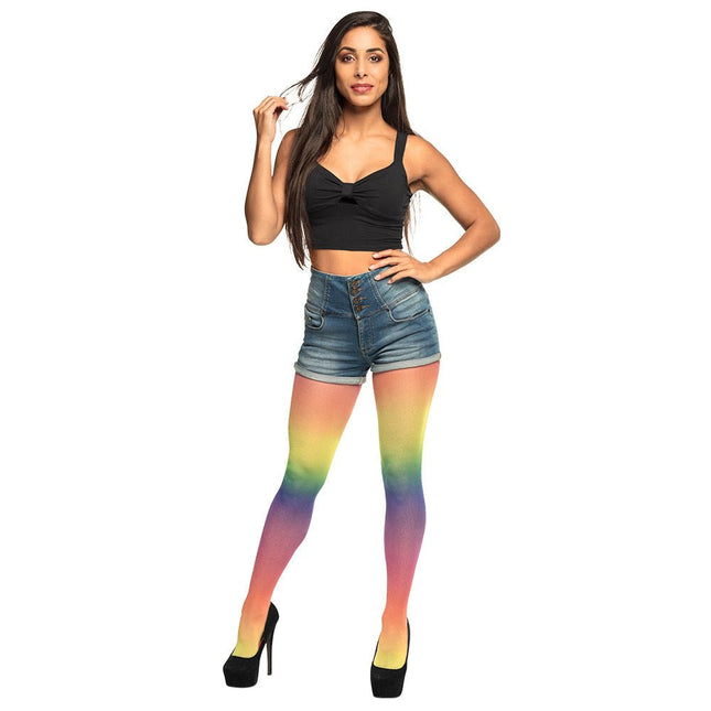 Regenboog Panty van Boland koop je bij Partywinkel