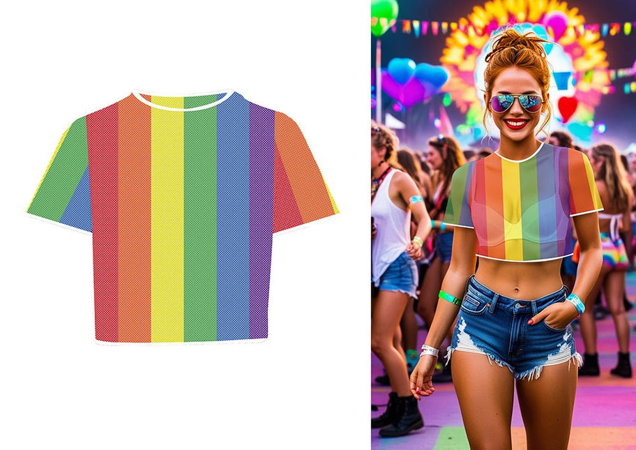 Regenboog Shirt Mesh van Fiestas Guirca koop je bij Partywinkel