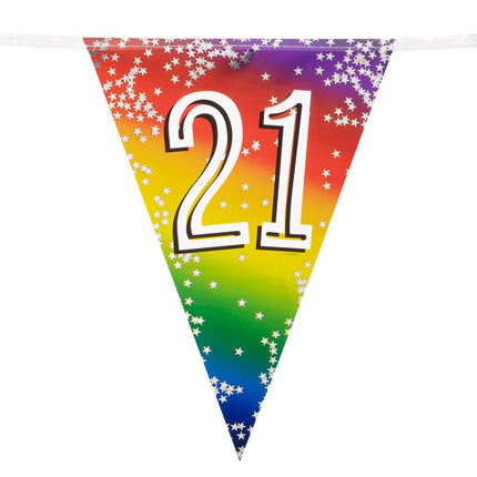 Regenboog Slinger 21 Jaar 6m van Boland koop je bij Partywinkel