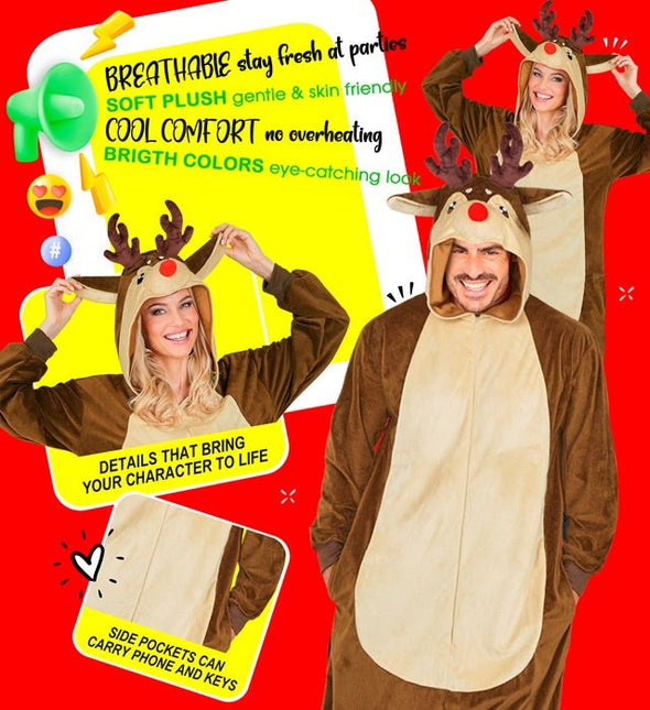 Rendier Kostuum Bruin Uni van Widmann koop je bij Partywinkel