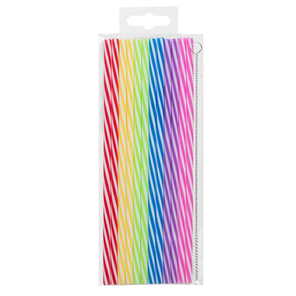 Rietjes Plastic Herbruikbaar 21cm 12st van Boland koop je bij Partywinkel