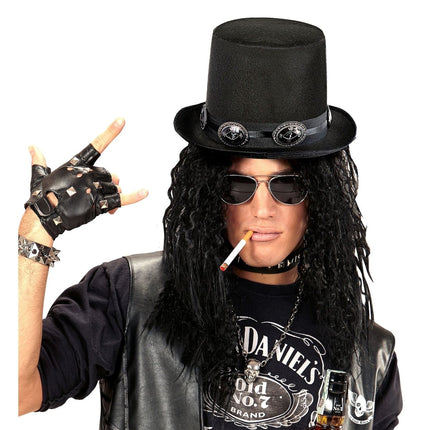 Rocker Hoed Zwart van Widmann koop je bij Partywinkel