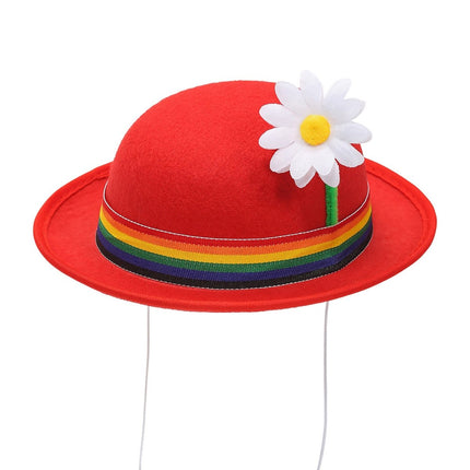 Rode Bolhoed Met Bloem van Widmann koop je bij Partywinkel