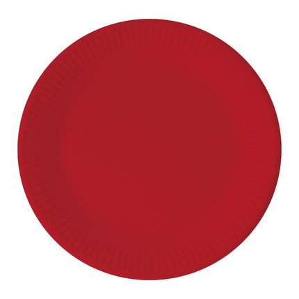 Rode Borden 20cm 8st van Procos koop je bij Partywinkel