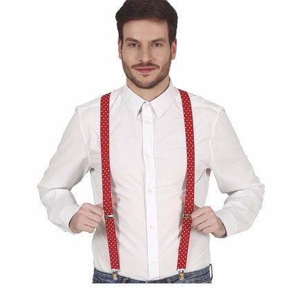 Rode Bretels Stippen van Fiestas Guirca koop je bij Partywinkel