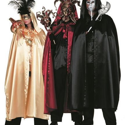 Rode Cape Heren Satijn van Wilbers & Wilbers koop je bij Partywinkel