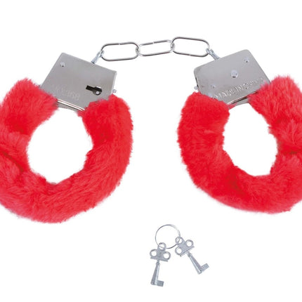 Rode Handboeien Fluweel van Fiestas Guirca koop je bij Partywinkel