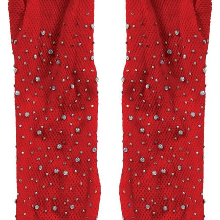 Rode Handschoenen Glitters 30cm - Partywinkel - 8434077270554