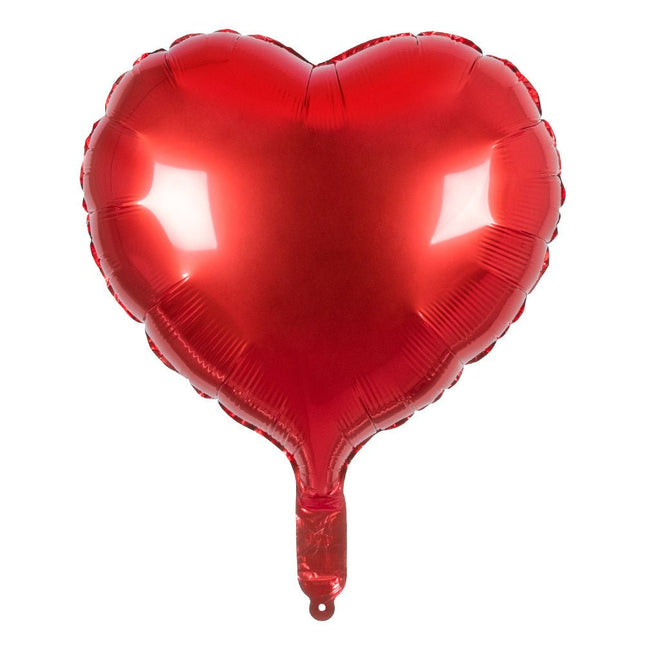 Rode Helium Ballon Hart Leeg 45cm van Boland koop je bij Partywinkel