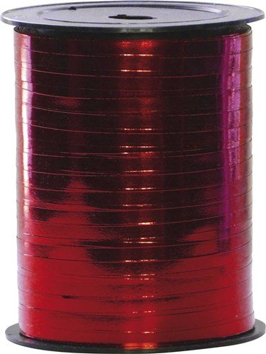 Rode Lint 5Mm Metallic 250m van Haza Witbaard koop je bij Partywinkel