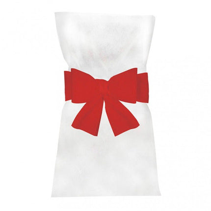 Rode Stoel Strik 19cm 6st van CHAKS koop je bij Partywinkel