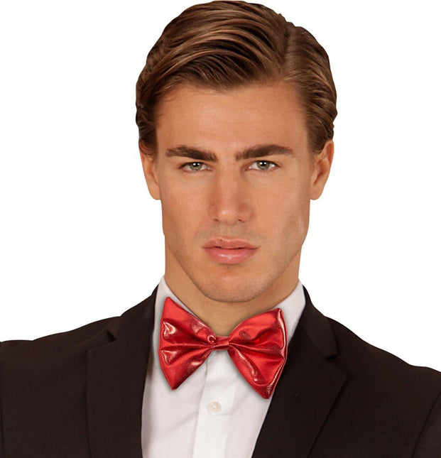 Rode Strik metallic van Widmann koop je bij Partywinkel