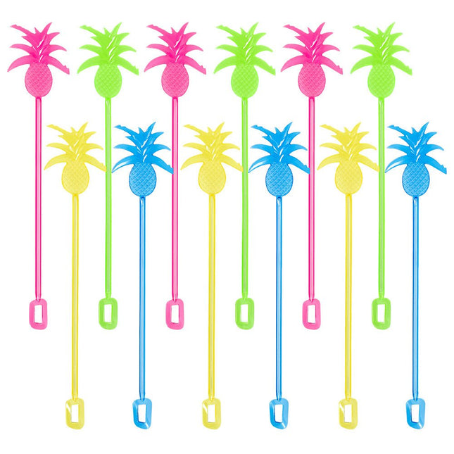 Roerstaafjes Ananas 23,5cm 12st van Boland koop je bij Partywinkel