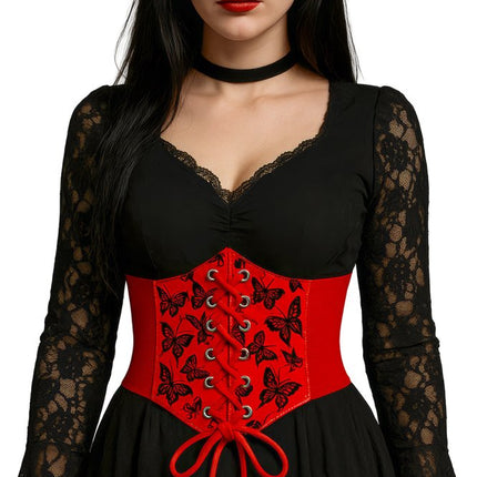 Rood Corset Dames Vlinders van Fiestas Guirca koop je bij Partywinkel