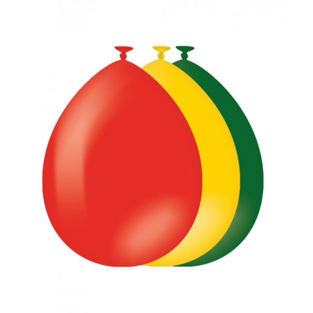 Rood Geel Groene Ballonnen 30cm 25st van Paper Dreams koop je bij Partywinkel