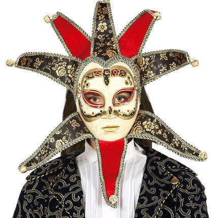 Rood Masker Venitiaans Dames van Fiestas Guirca koop je bij Partywinkel