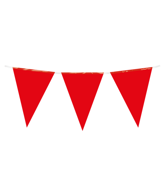 Rood Slinger Plastic 10m - Partywinkel - 8716764235658