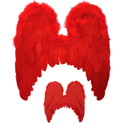 Rood Vleugels 49cm van Widmann koop je bij Partywinkel