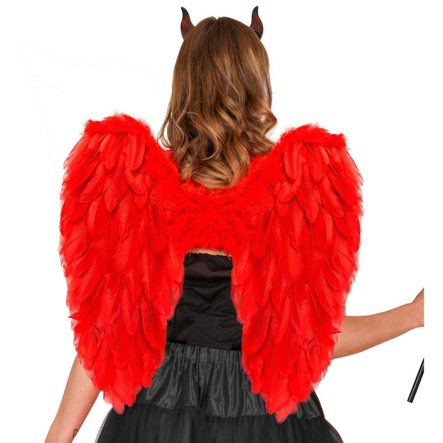 Rood Vleugels 50cm van Widmann koop je bij Partywinkel