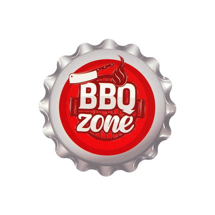 Rood Witte Onderzetters Bbq Zone 11cm van Paper Dreams koop je bij Partywinkel