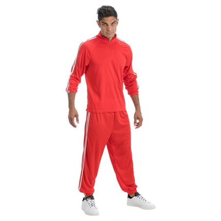 Rood - Witte Rapper Outfit – 2 - Delig van CHAKS koop je bij Partywinkel