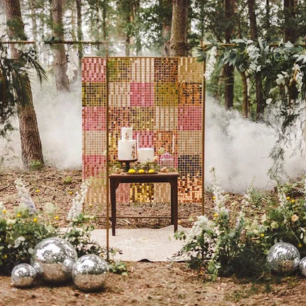 Rose Gouden Deurgordijn 30cm van Partydeco koop je bij Partywinkel