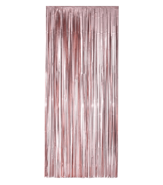 Rose Gouden Deurgordijn Folie 2,4m van WeFiesta koop je bij Partywinkel
