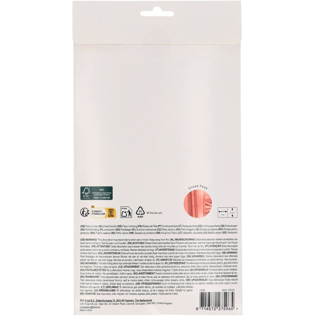 Rose Gouden Deurgordijn Mat 2m van Folat koop je bij Partywinkel