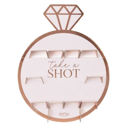 Rose Gouden Tafeldecoratie Shot Standaard 69cm van Ginger Ray koop je bij Partywinkel